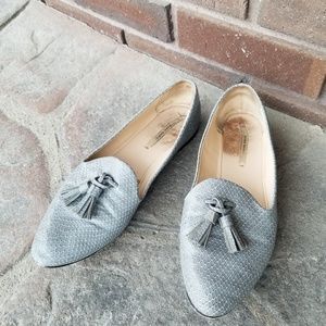 Zara Basic pale blue flats